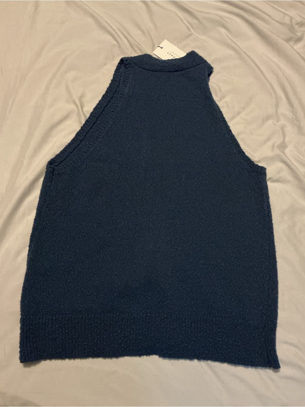 sundays Navy Knit Button-Front Vest - Picture 7 of 9